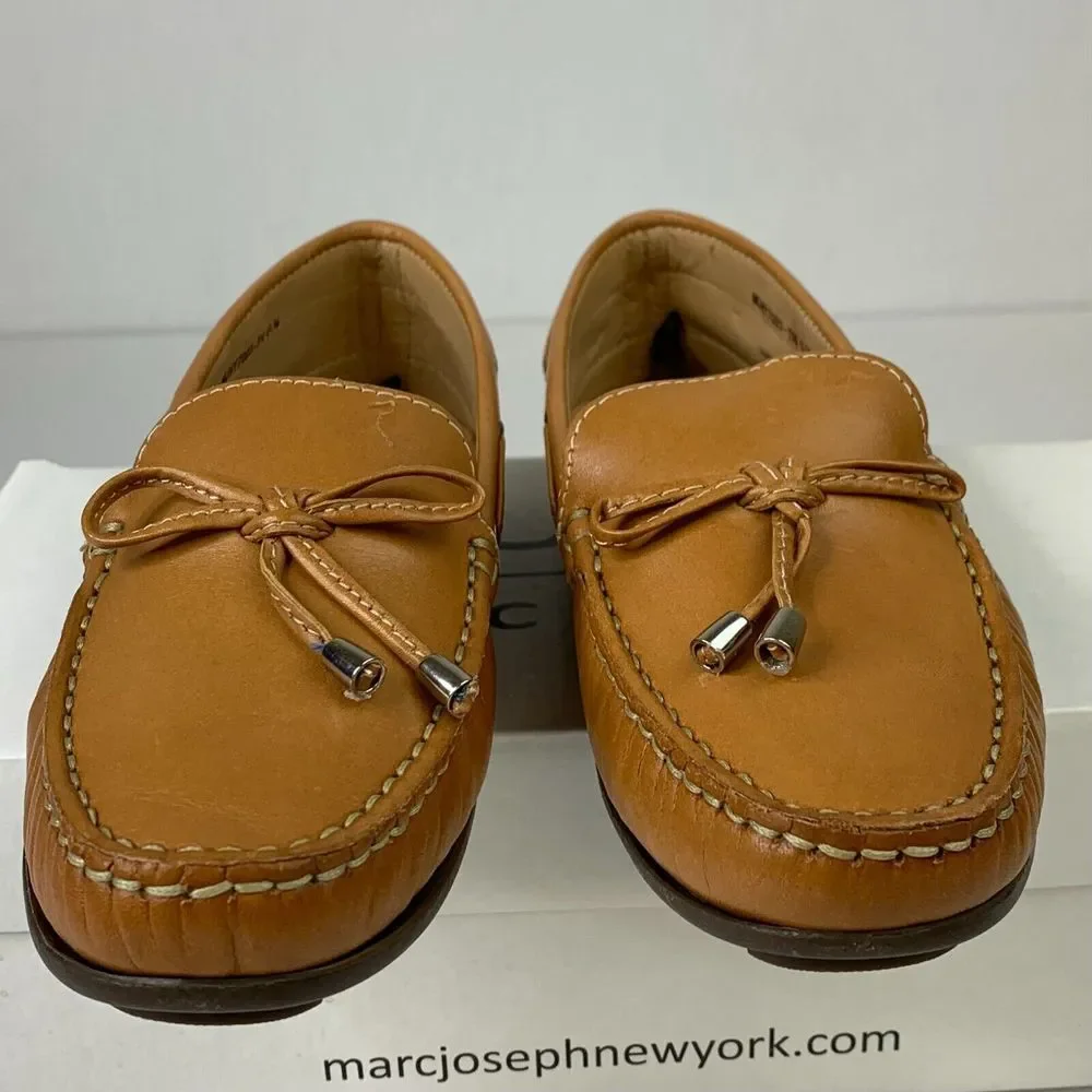 Mark Joseph New York Mens Riverview Loafers Tan Napa Leather Slip‎ On Shoes 6.5